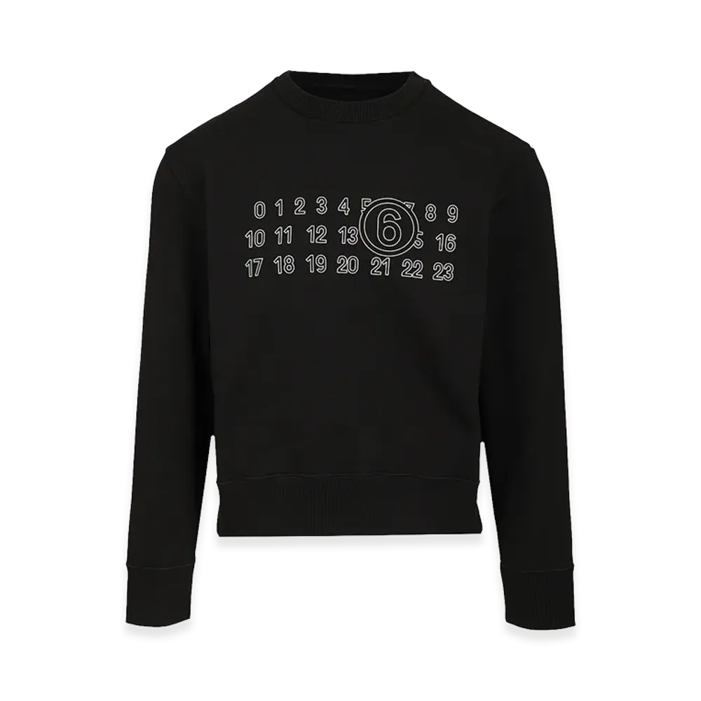 MM6 Maison Margiela Numeric Sweatshirt "Black"