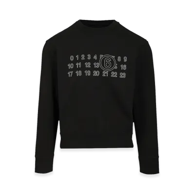 MM6 Maison Margiela Numeric Sweatshirt "Black"