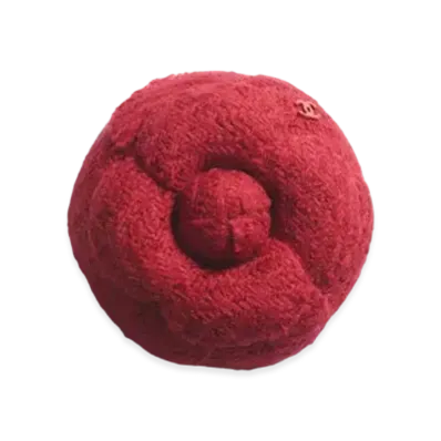 CHANEL Camellia Wool Tweed "Red"