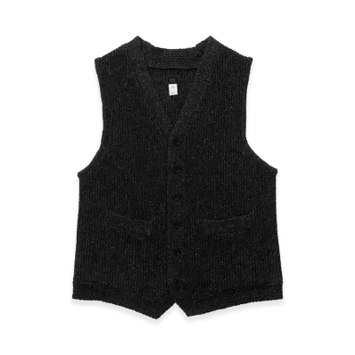 T.T Taiga Takahashi LOT.504 Knitted Vest "Chacoal"