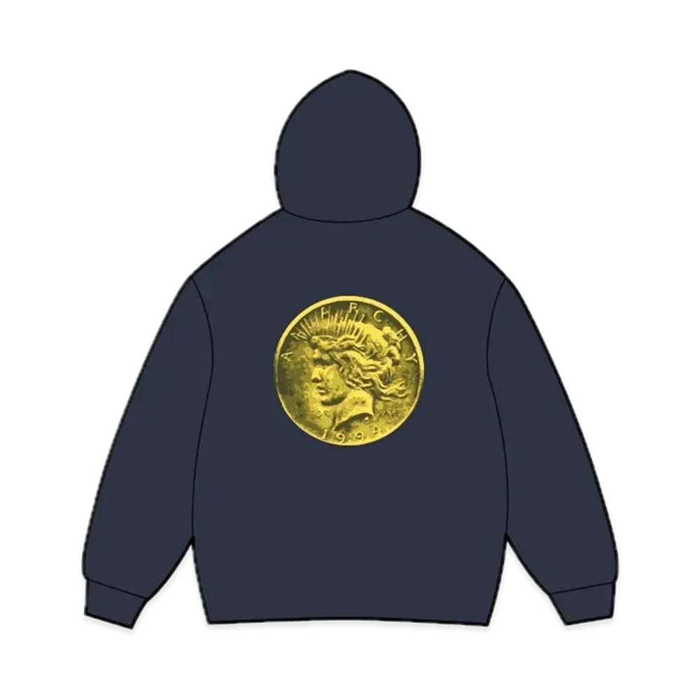 Supreme Anarchy Hooded Sweatshirt "Navy"