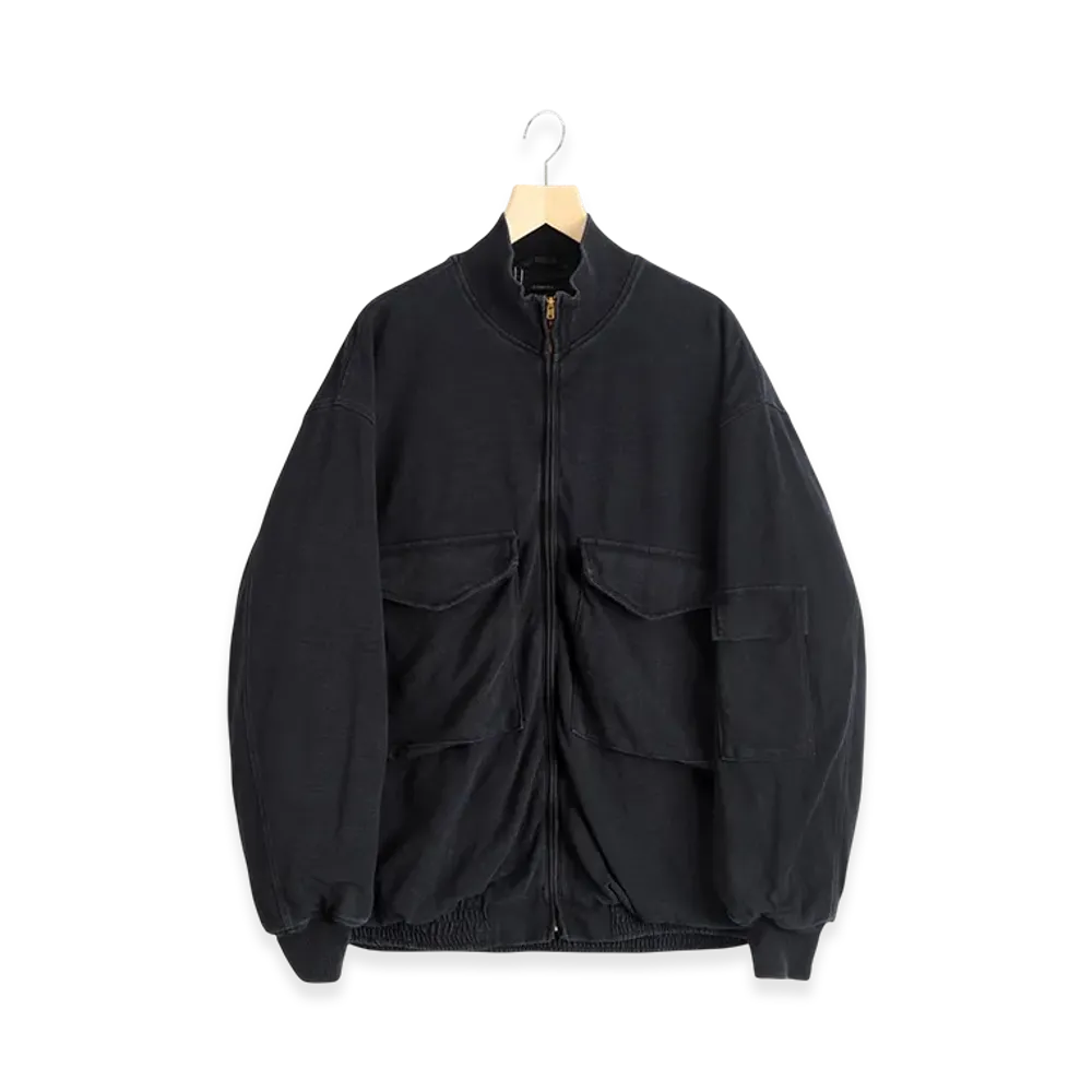 COMOLI Cotton Jersey G8 Jacket "Black"