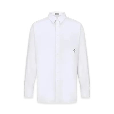 Dior Logo Embroidered Shirt "White"