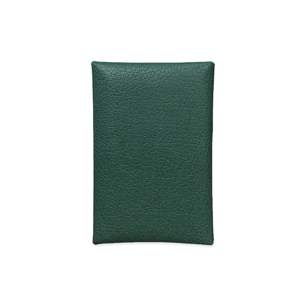 Hermes Calvi Card Holder "Vert Cyprès"