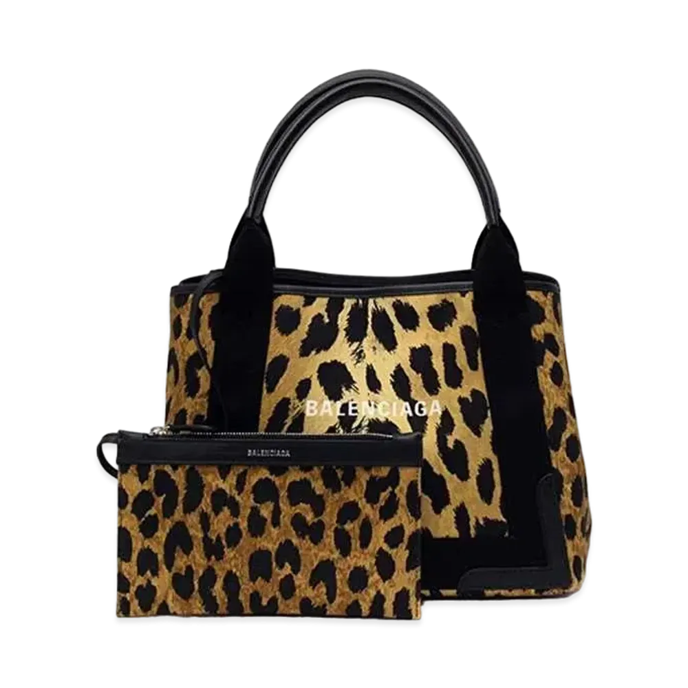 Balenciaga Navy Cabas Tote Bag S