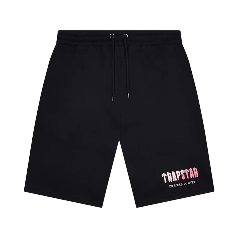 TRAPSTAR Decoded Chenille Short Set "Black/Pink"