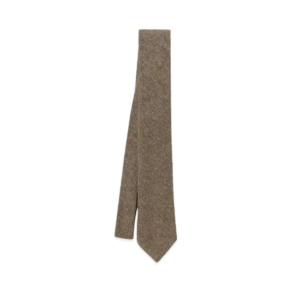 Noah Donegal Tweed Necktie "Brown"