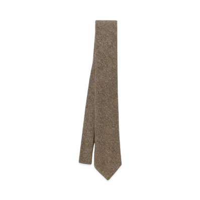 Noah Donegal Tweed Necktie "Brown"
