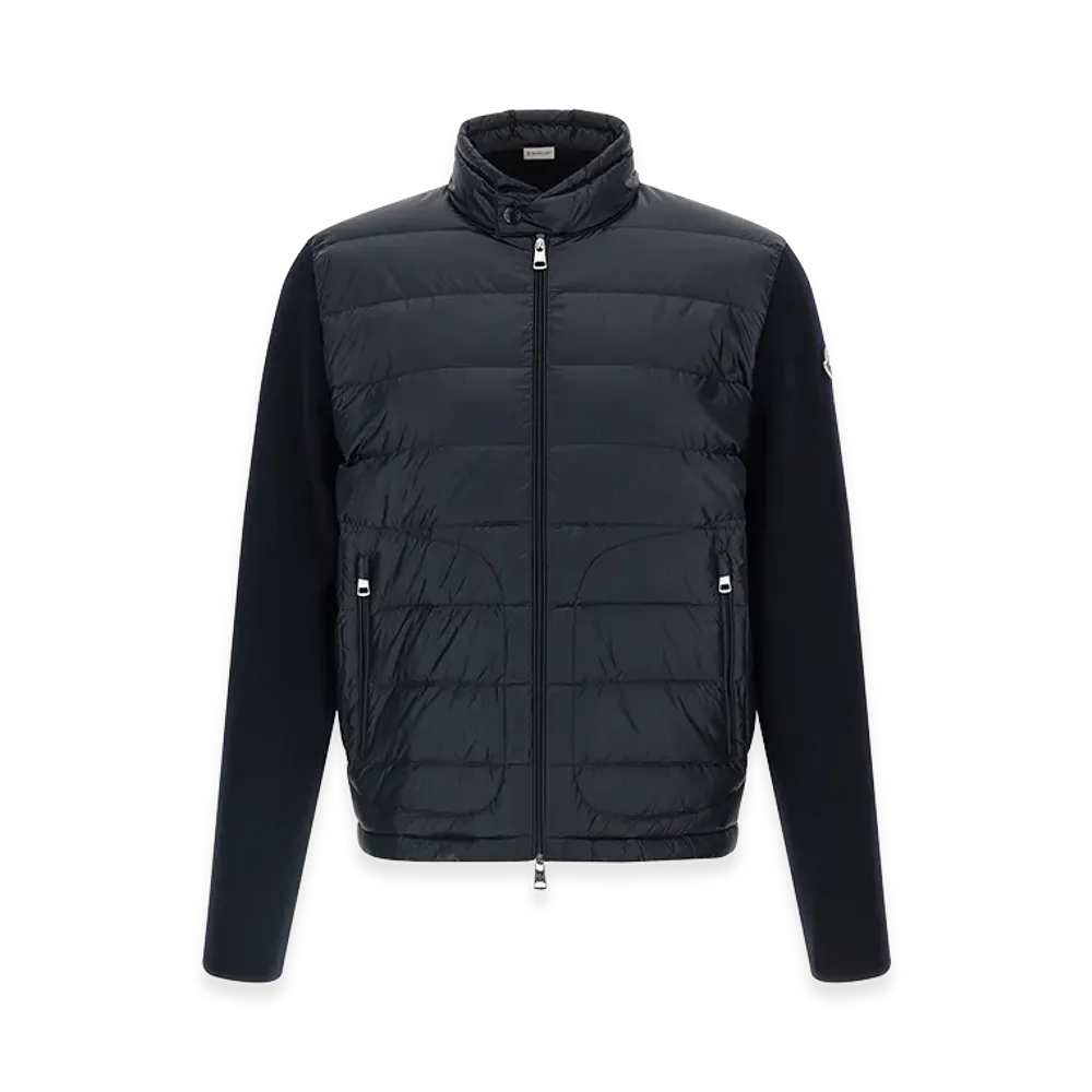 MONCLER Padded Cardigan "Dark Blue"