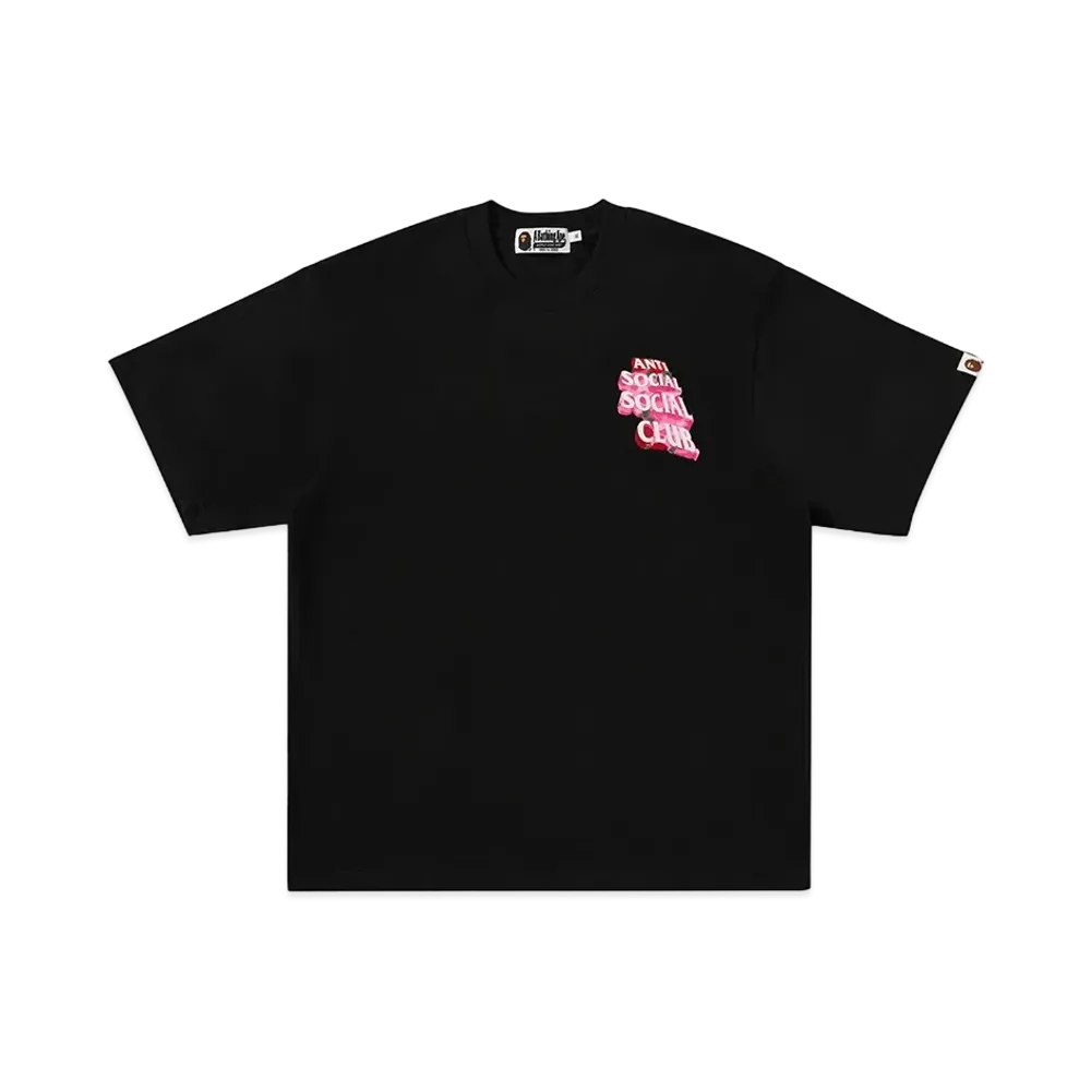 A BATHING APE x ANTI SOCIAL SOCIAL CLUB Assc Tee #2 "Black"