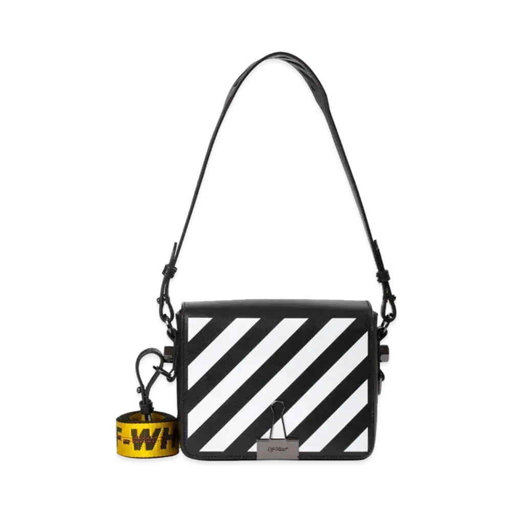 OFF-WHITE Binder Clip Bag Diag "Black/Yellow"