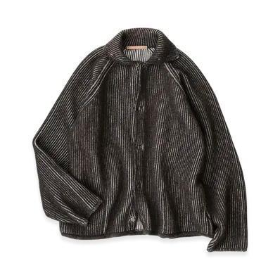 NICENESS Snafu Snap Cardigan "Gray/Khaki"