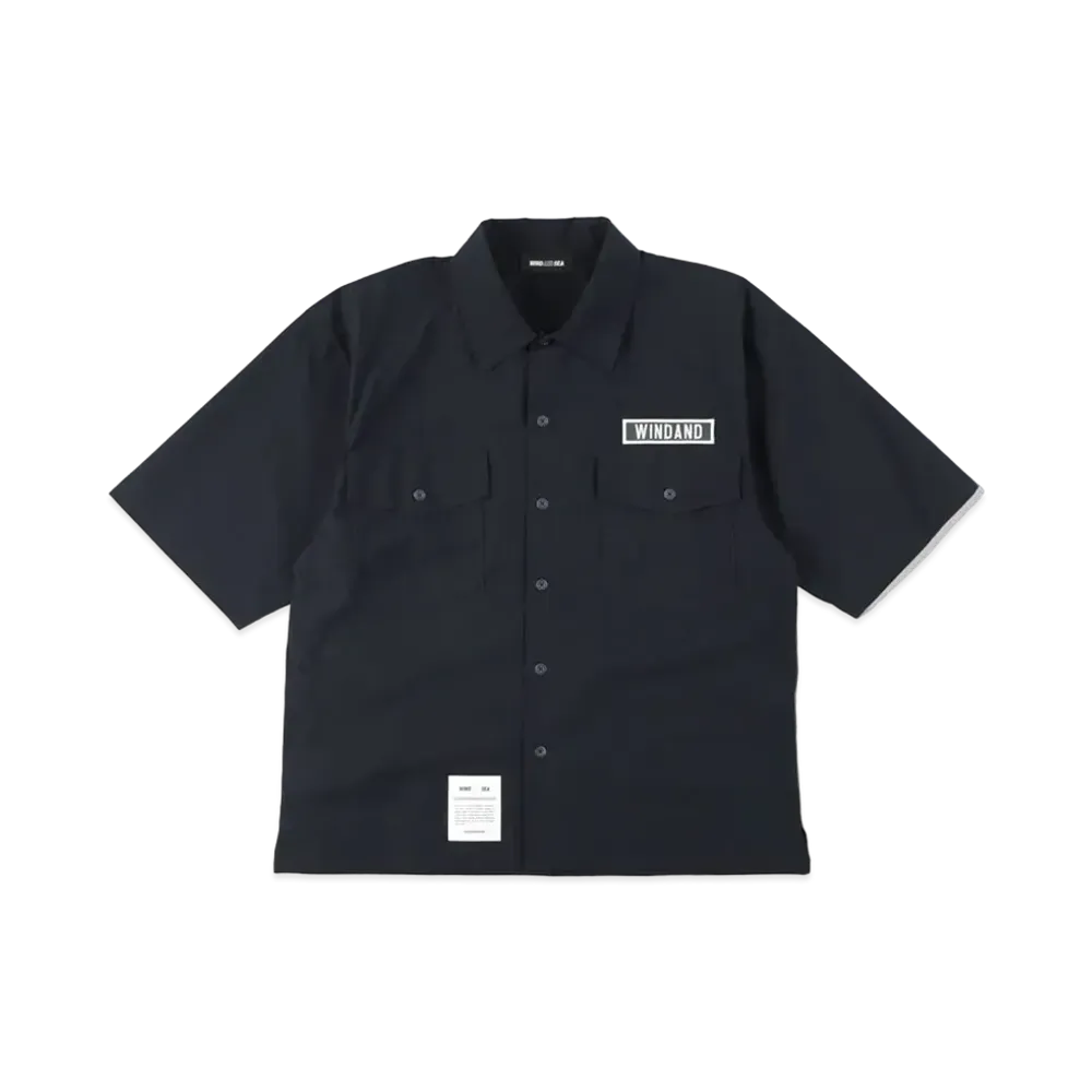 WIND AND SEA MIL NYLON S/S SHIRT "Navy"