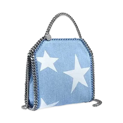 Stella McCartney Falabella Denim Star Tote Bag