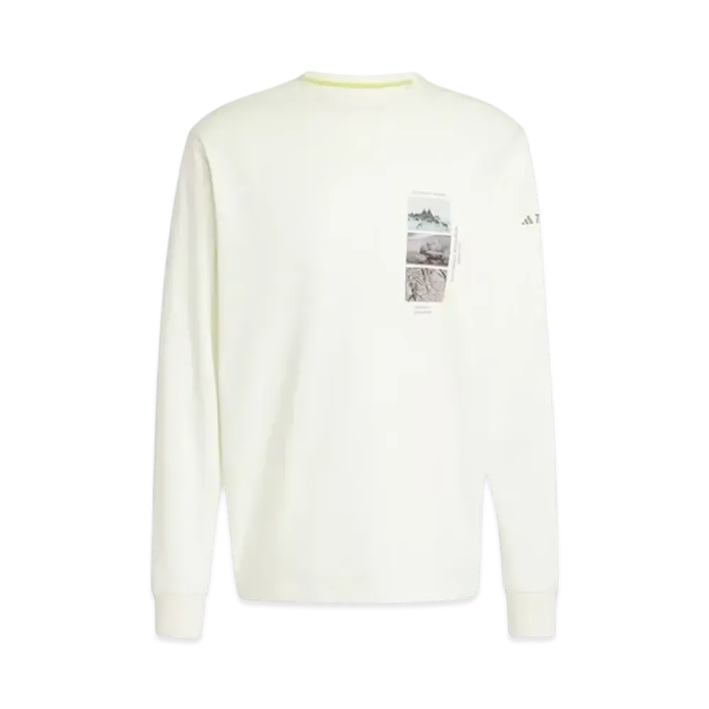 adidas National Geographic Long Sleeve Graphic T-Shirt (Gender Neutral) "Ivory"
