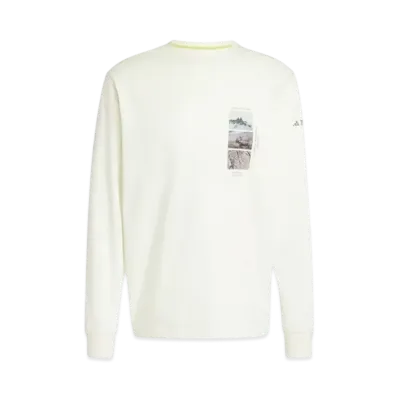 adidas National Geographic Long Sleeve Graphic T-Shirt (Gender Neutral) "Ivory"