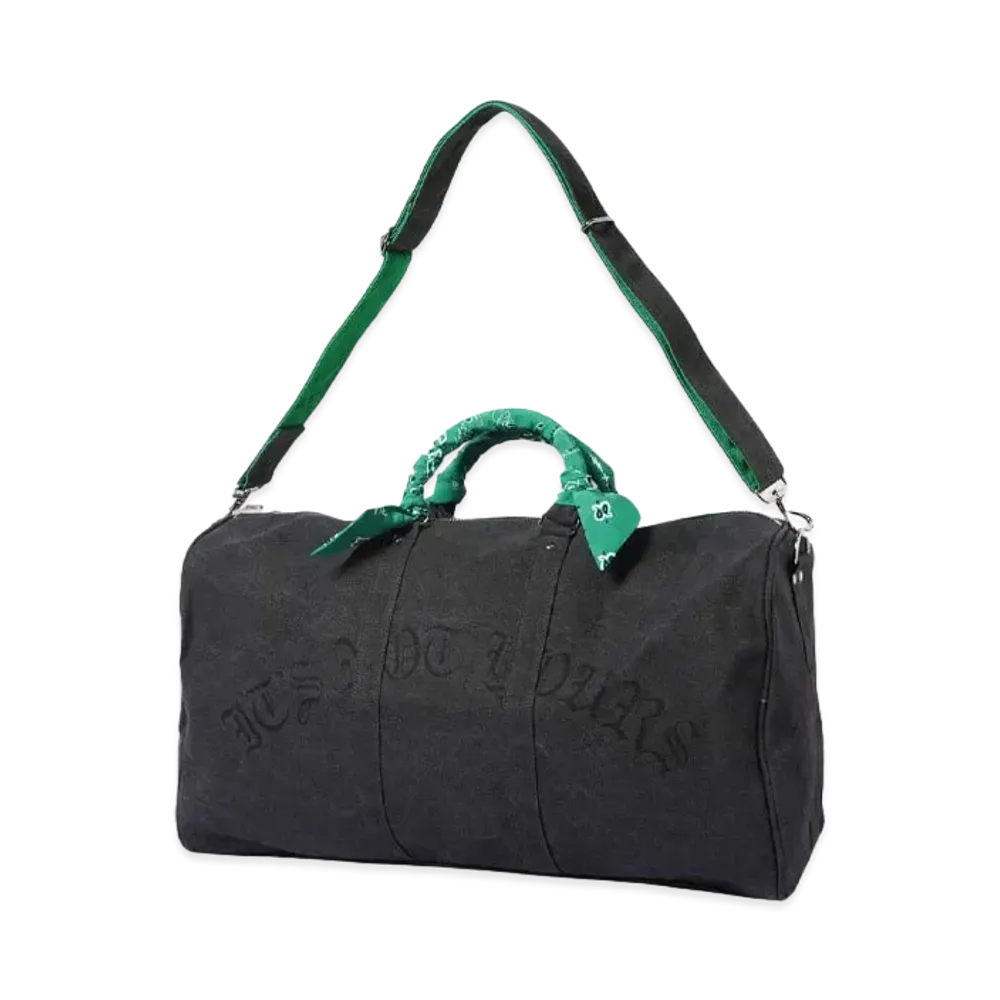 TAIN DOUBLE PUSH BOSTON BAG "BLACK"