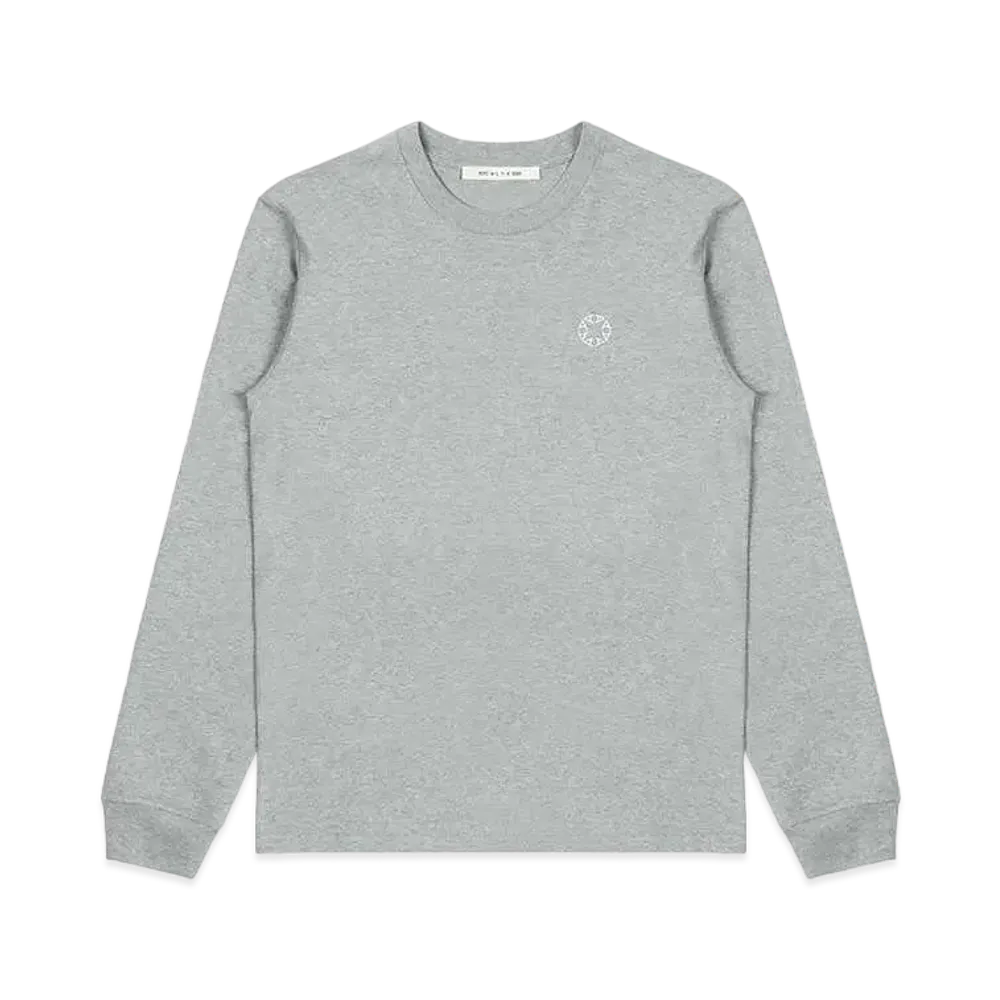 1017 ALYX 9SM Essentials Regular Fit Long Sleeve Tee "Light Heather Grey"