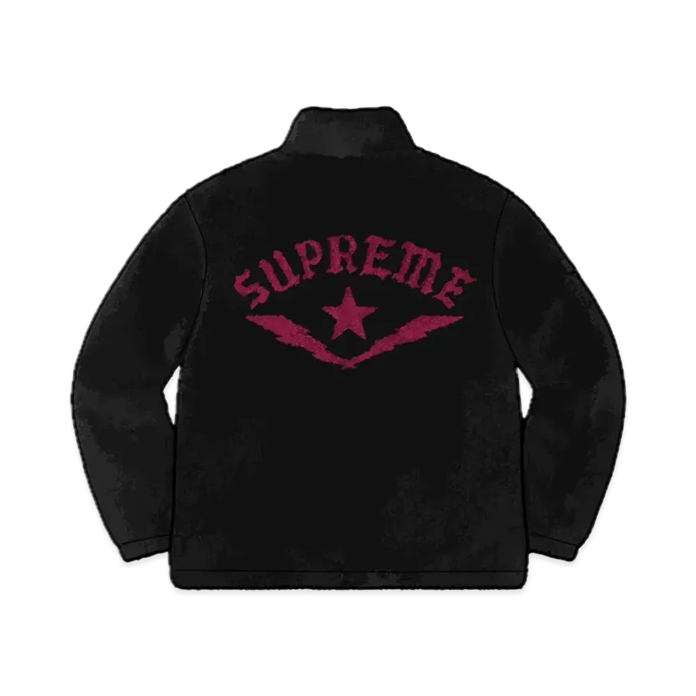 Supreme Star Fleece Jacket "Black"