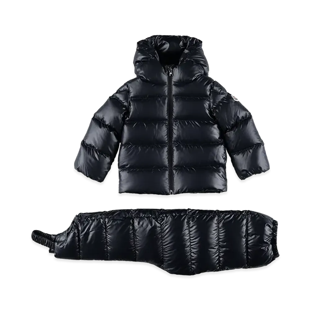 MONCLER Kids Deidre Woven Clothing Ensemble "Dark Blue"