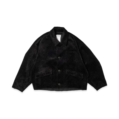 doublet Cut-Off Corduroy Coverall "Black"