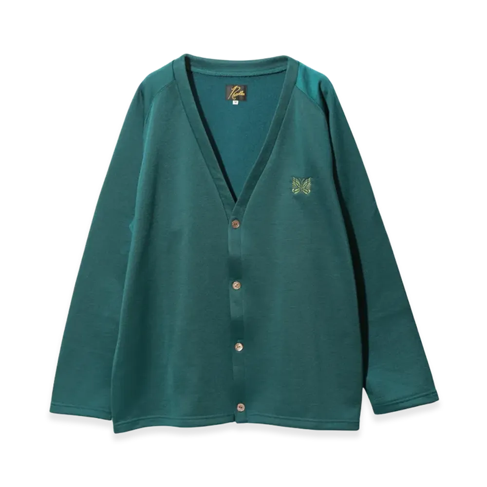 NEEDLES V-Neck Cardigan C/PE Bright Jersey "Green"