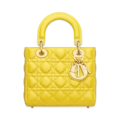 Dior Lady Dol My ABC Dior Bag Cannage Skin "Mustard Yellow"
