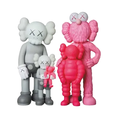 KAWS FAMILY GREY/PINK/FLUORO PINK "Grey Pink"