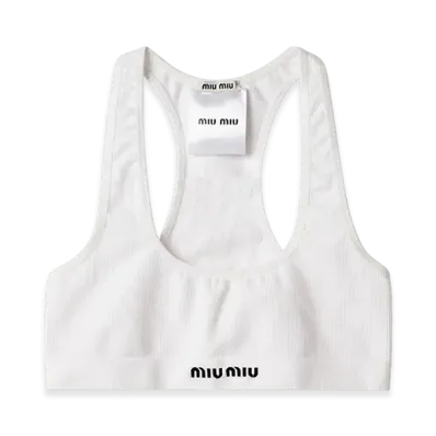 MIU MIU Women's Seamless Boxer Shorts "White"