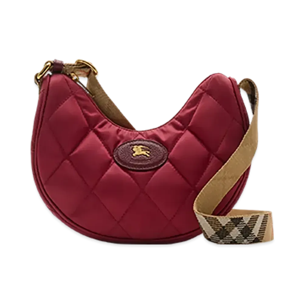 Burberry Horseshoe Crossbody Bag "Cherry Red"
