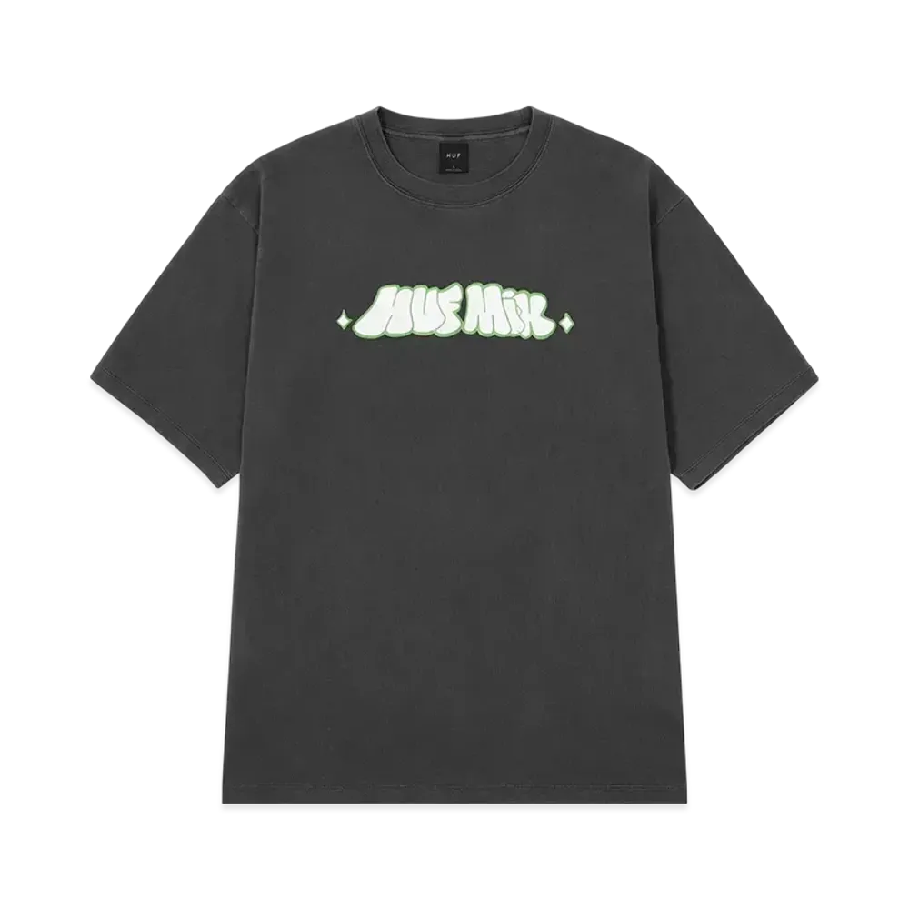 HUF Playlist Washed Tee "Black"
