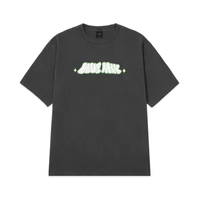 HUF Playlist Washed Tee "Black"