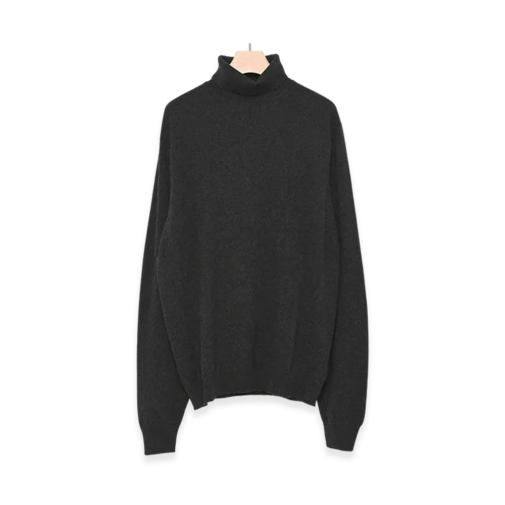 COMOLI Scott & Charters Exclusive Turtleneck Knit "Charcoal"