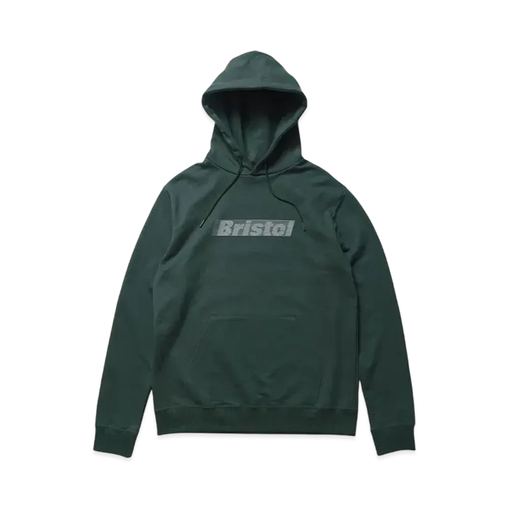F.C.Real Bristol Effect Line Logo Team Sweat Hoodie "Green"