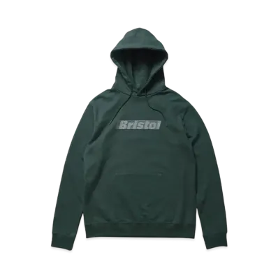 F.C.Real Bristol Effect Line Logo Team Sweat Hoodie "Green"