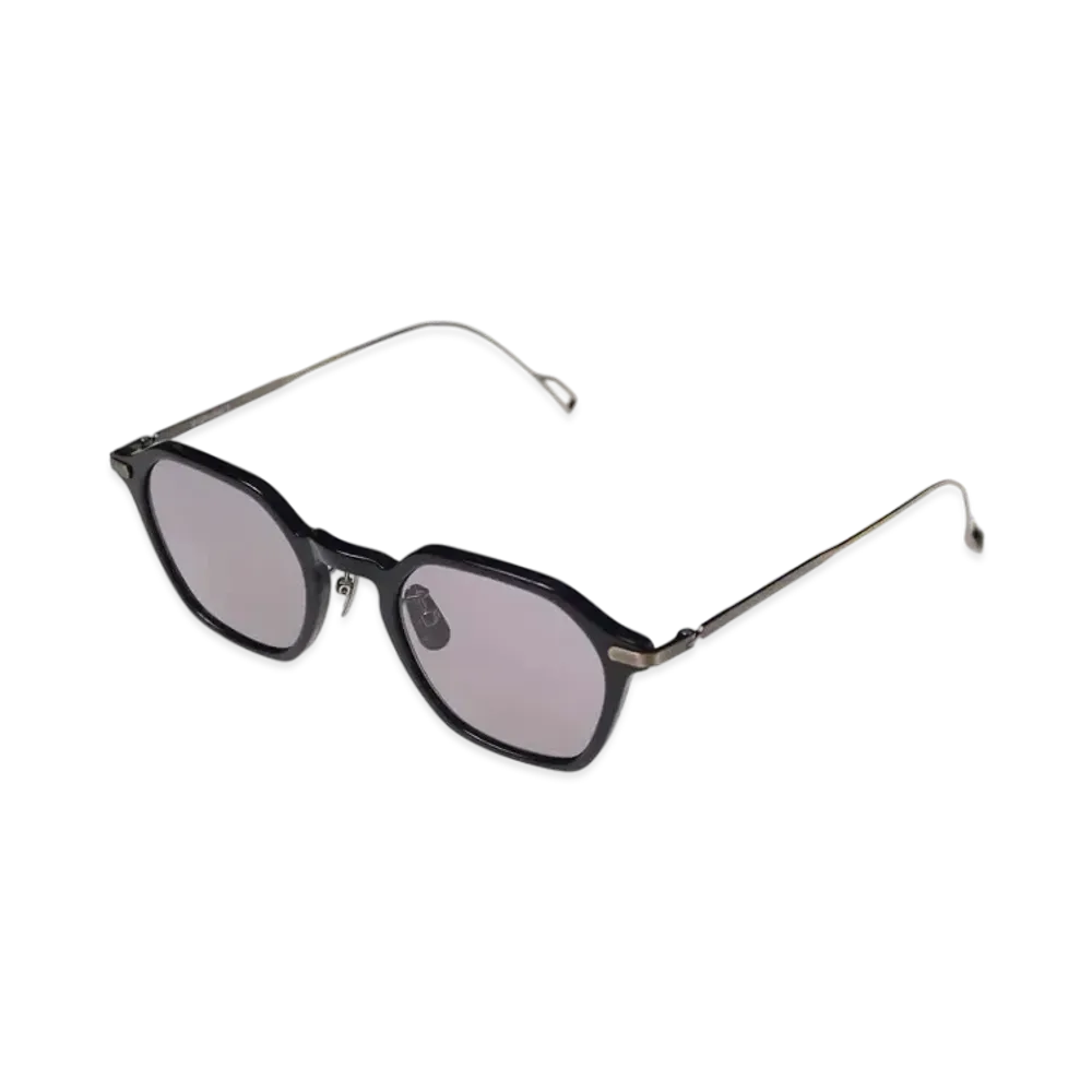 KANEKO OPTICAL x SOPHNET. Titanium Hexagon Sunglasses "Navy"