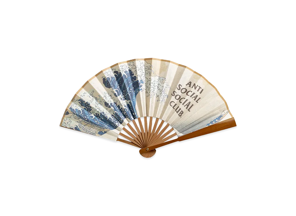 ANTI SOCIAL SOCIAL CLUB Tonkatsu: The Great Wave Folding Fan "Multi"