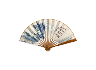 ANTI SOCIAL SOCIAL CLUB Tonkatsu: The Great Wave Folding Fan "Multi"