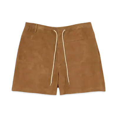AURALEE Lamb Suede Shorts "Camel"