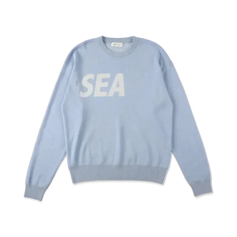 WIND AND SEA SEA Silk Blend Knit "B Blue"