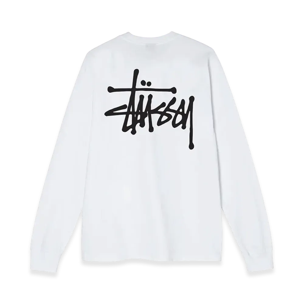 Stussy Basic Stussy LS Tee 2021 "White"