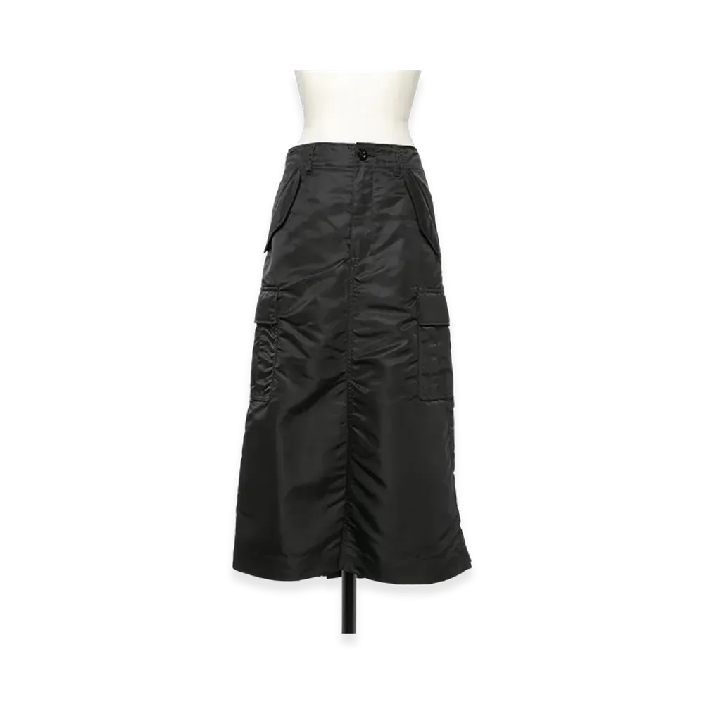 sacai Nylon Twill Skirt "Black"