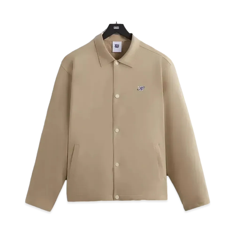 Kith x Wilson Midway Coaches Jacket "Seedpearl"