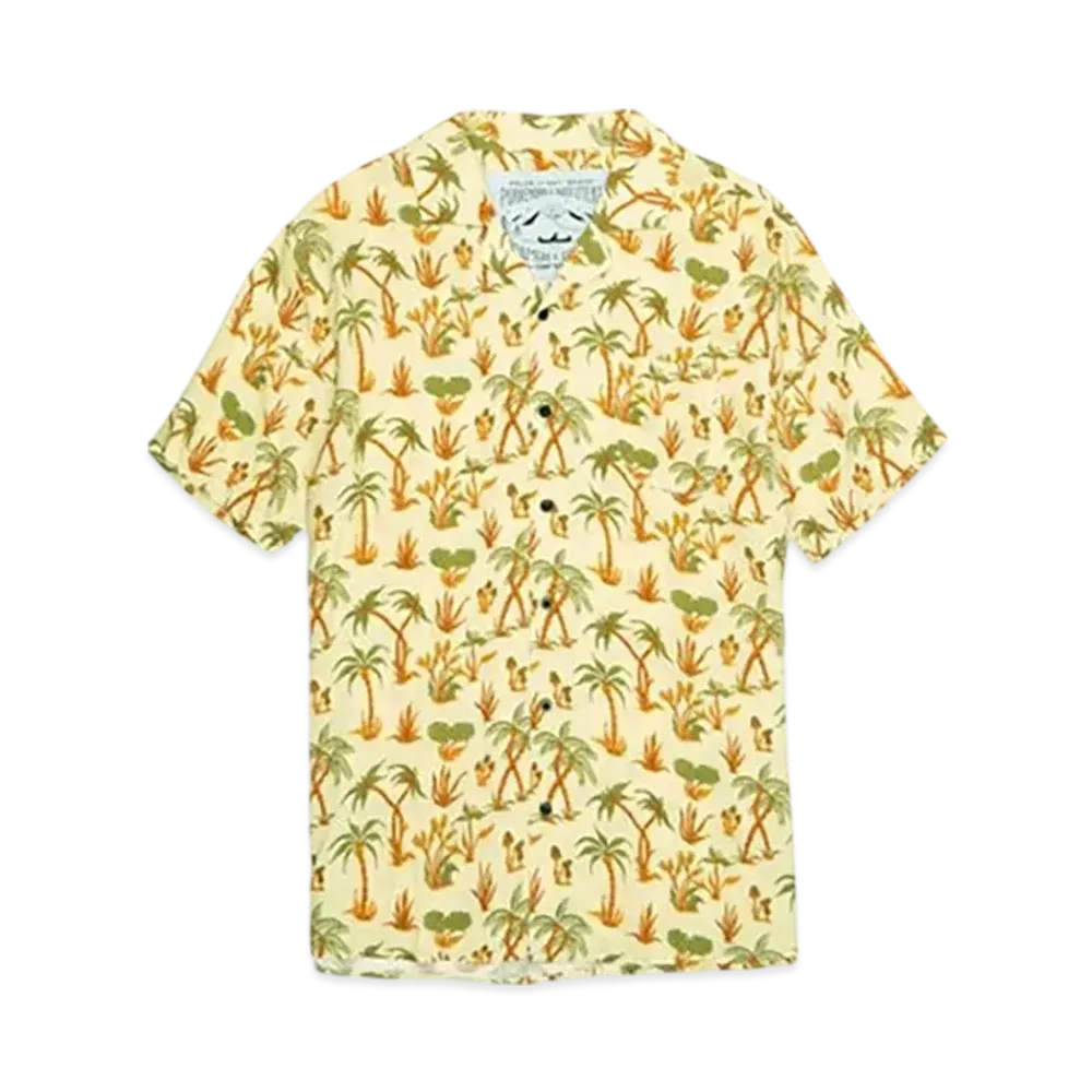 POLeR Open Collar Aloha Shirt "Sand"