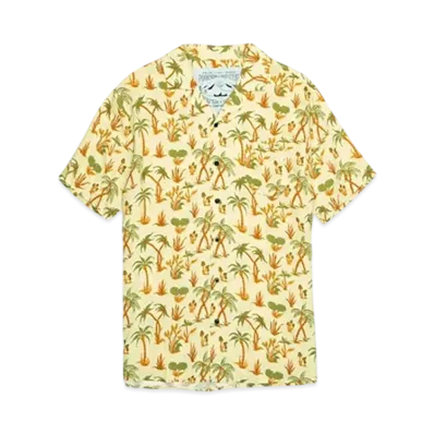 POLeR Open Collar Aloha Shirt "Sand"