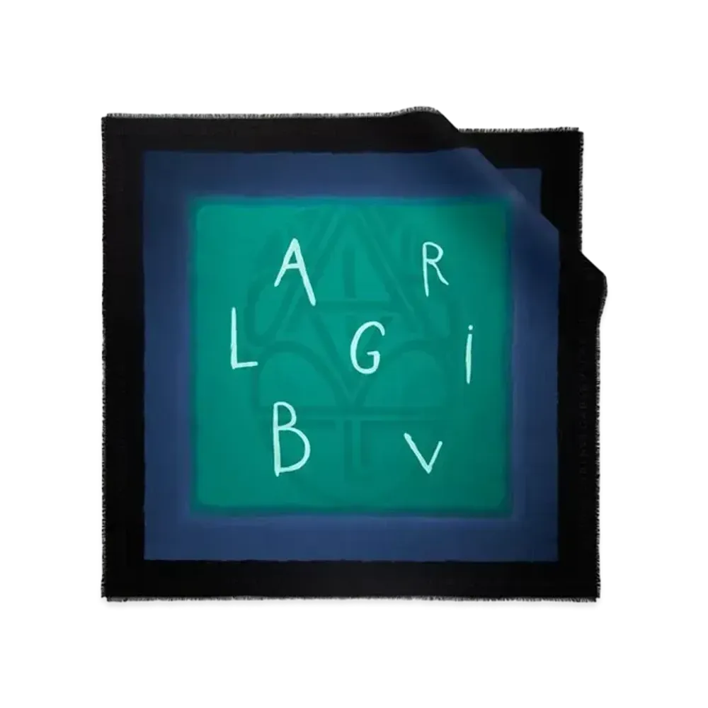 BVLGARI Logomania Scarf "Green"