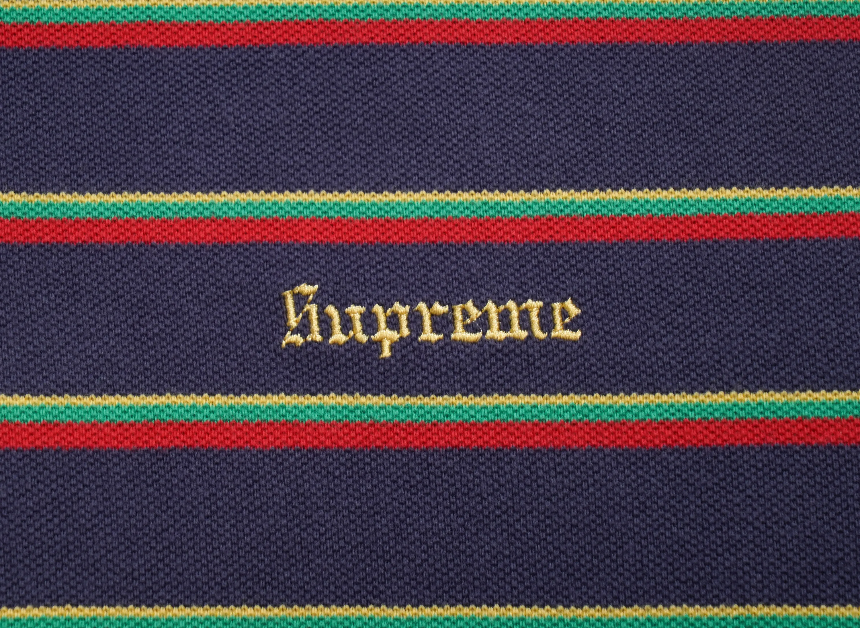 Supreme Washed Stripe Polo 
