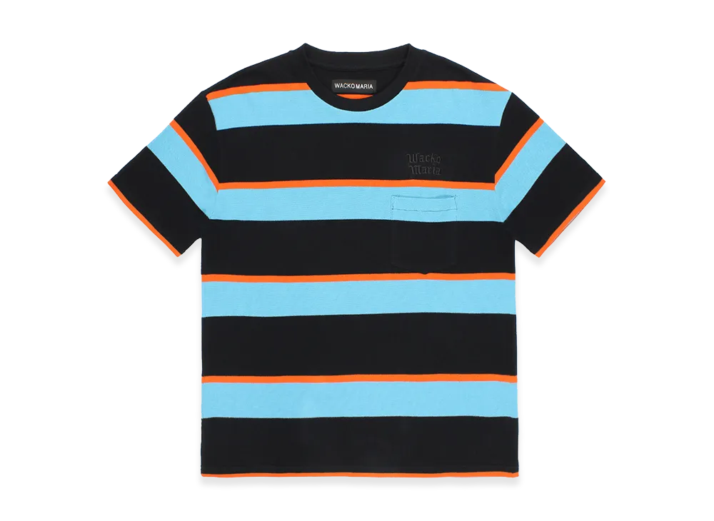 WACKO MARIA Striped T-Shirt "Light Blue"