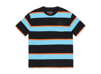 WACKO MARIA Striped T-Shirt "Light Blue"