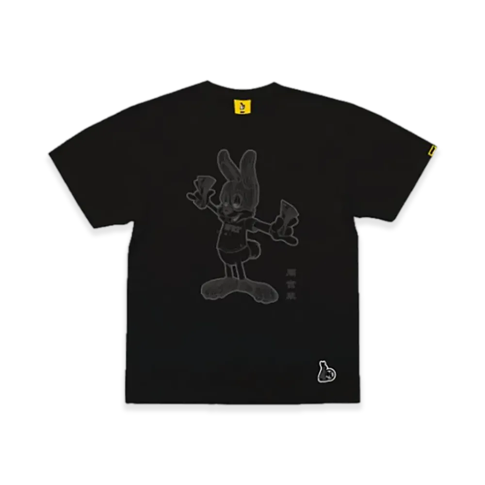 FR2 Dark Business Rabbit Reflector T-shirt Yami Limited "Black"